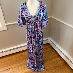 Lilly Pulitzer V-Neck Maxi Dress